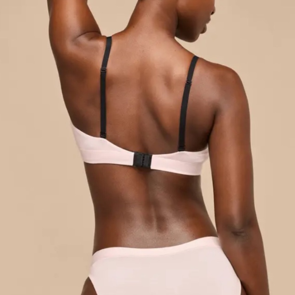 MeUndies Pink Tropical Leaf Wireless Bralette - Picture 4 of 9